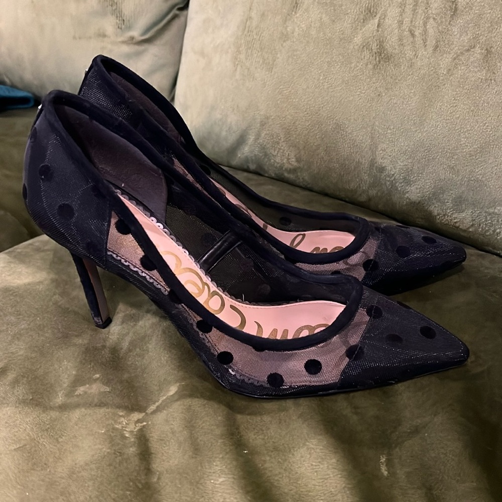 Sam Edelman polka dot heels